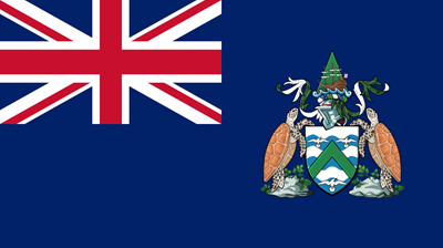 The flag of Ascension Island