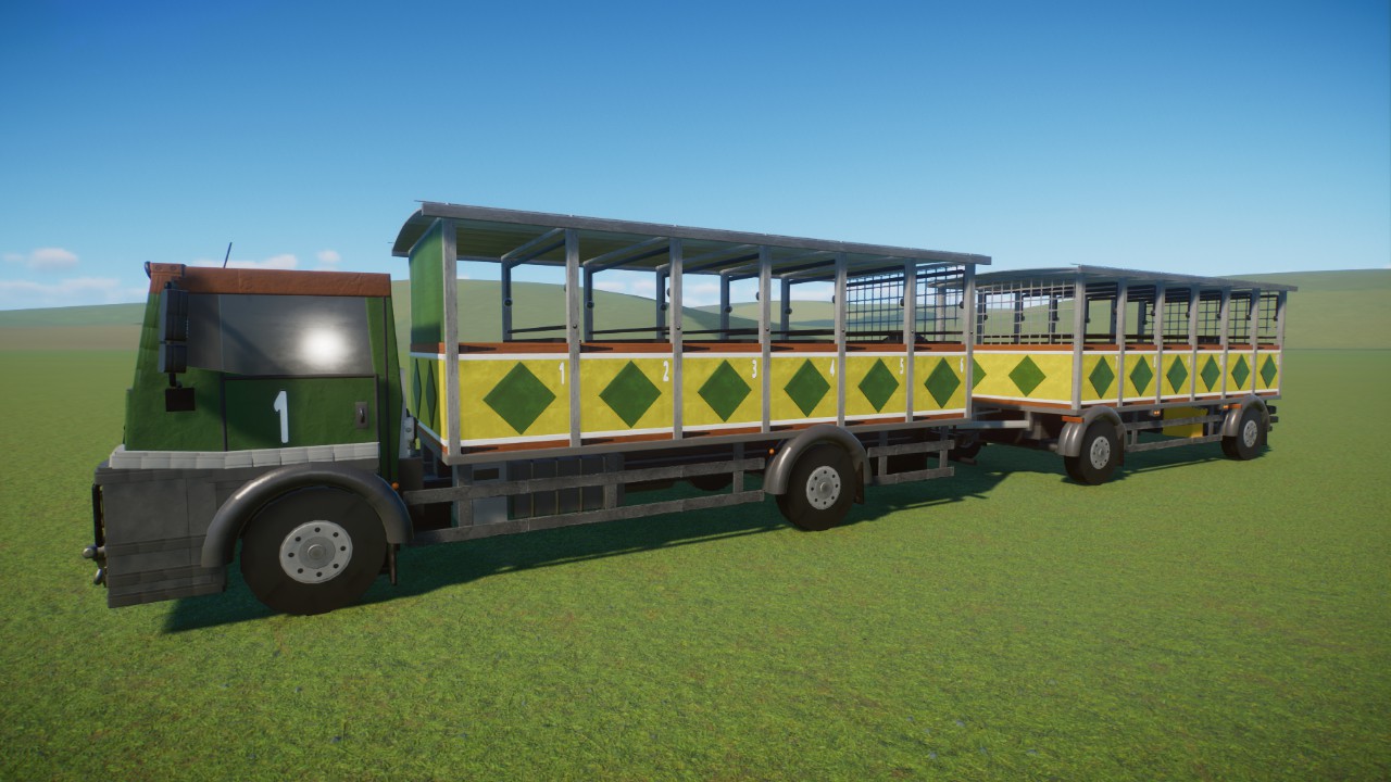 Safari Truck with Trailer 1 (Original truck model by Carlos_G72)