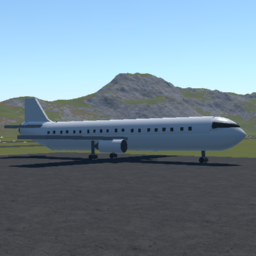 Prop / Background Civilian Passenger Airliner