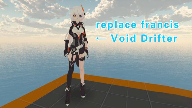 Honkai Impact 3 Kiana-Void Drifter（崩坏三 琪亚娜-天穹游侠）replace francis