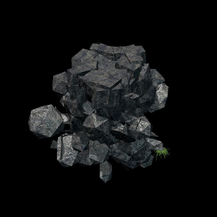 Jungle Ruins - rubble or rock 8