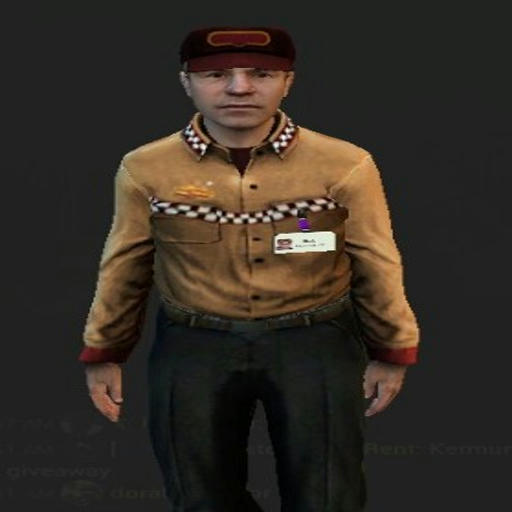 Fnaf - Fast Food Worker [Player model + Ragdoll]