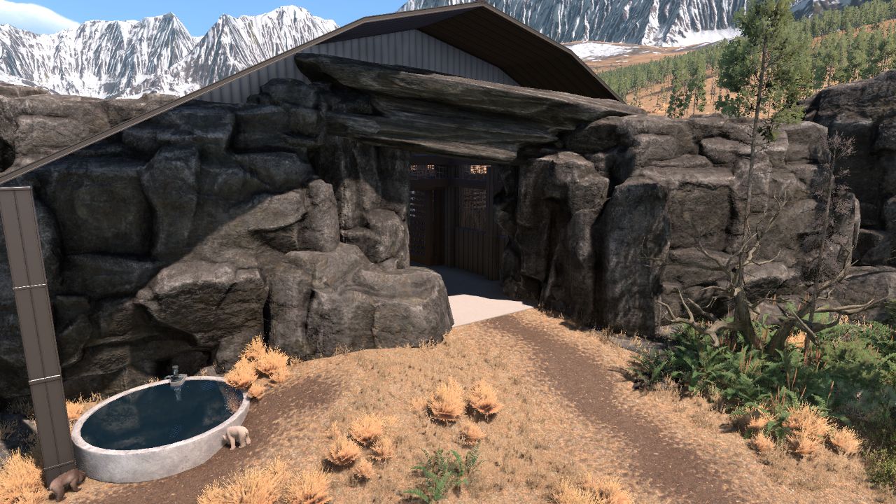 Carnivore Barn and Backstage Area