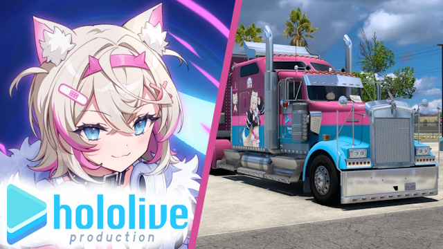 Kenworth W900 Mococo Abyssgard - Hololive [Combo Skin]