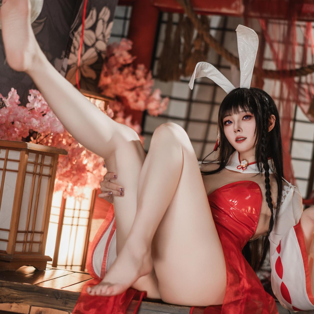 【壁纸轮播】Natsuko夏夏子 - 大山巫女兔 19p