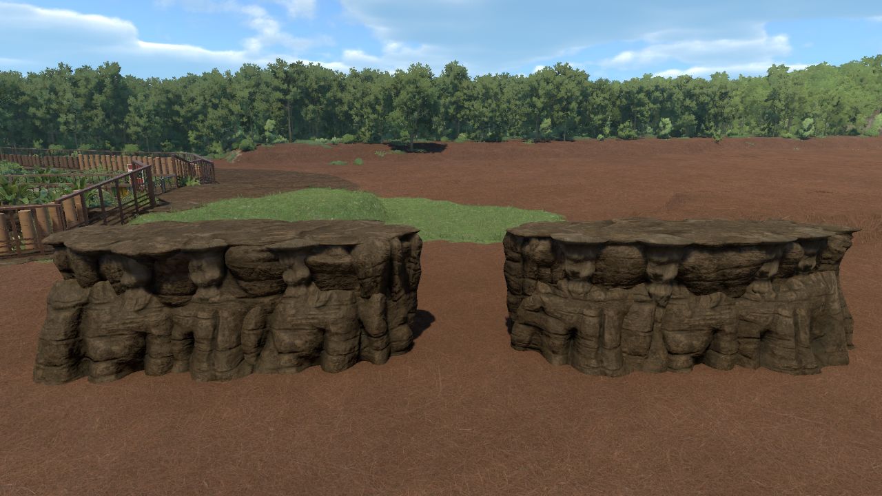 Simple mud walls