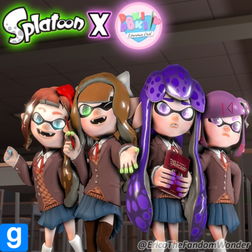 [Splatoon X DDLC] Doki Girls And MC Gear Mashup Pack