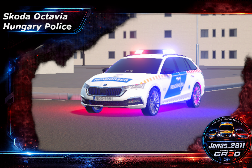 Skoda Octavia Hungary Police Car