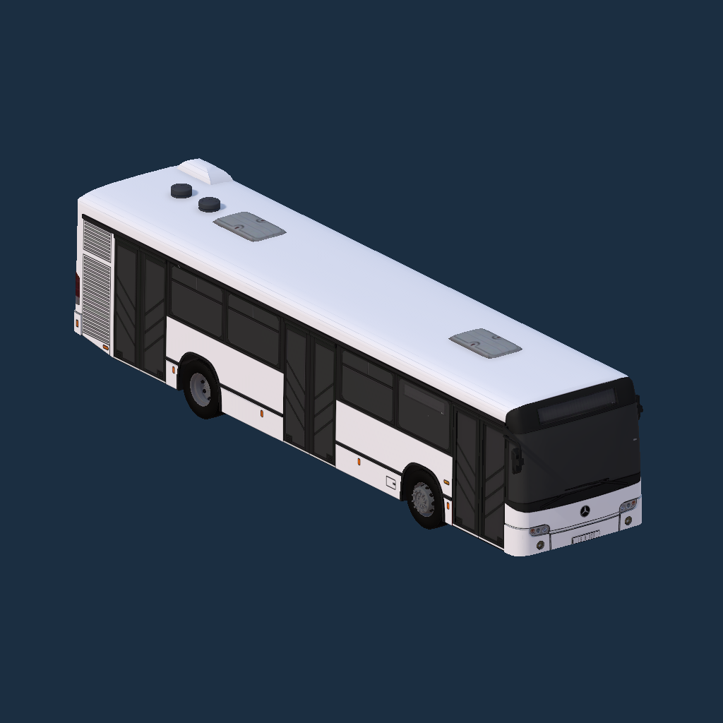 Mercedes Benz o345 Conecto White Color Texture