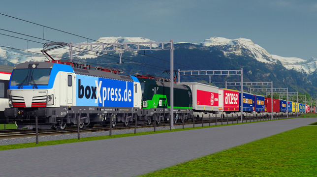 Vectron boxxpress + ELL 193 Intermodal train (Dummy)