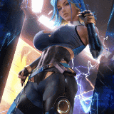 SakimiChan Neon (Valorant) SFW & NSFW preview