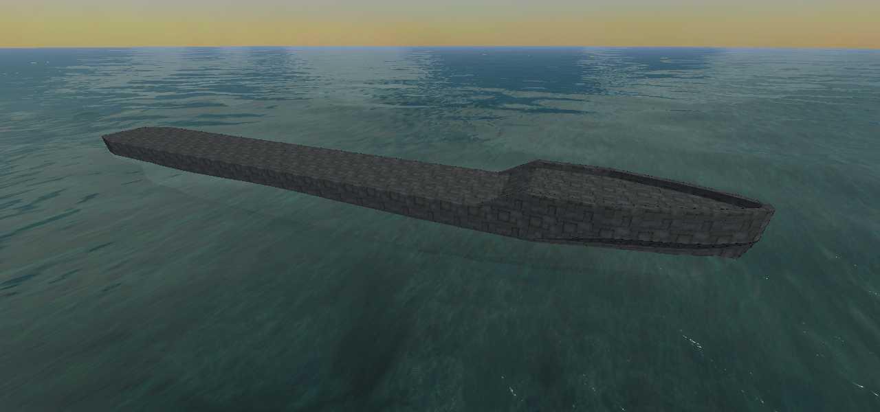 120m級駆逐艦船体