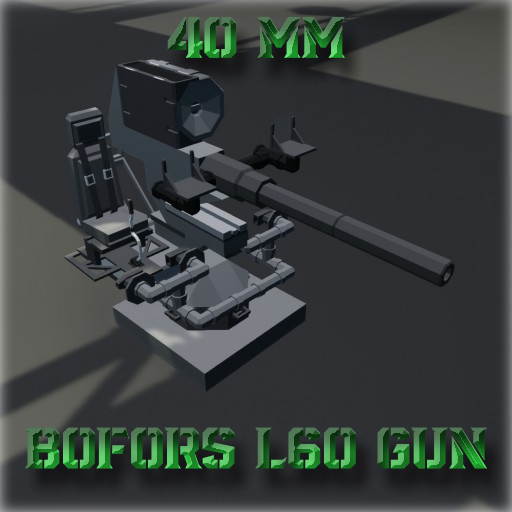 Bofors 40 mm L60 gun (1:1)