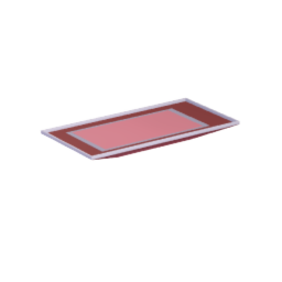 Fancy rectangular plate