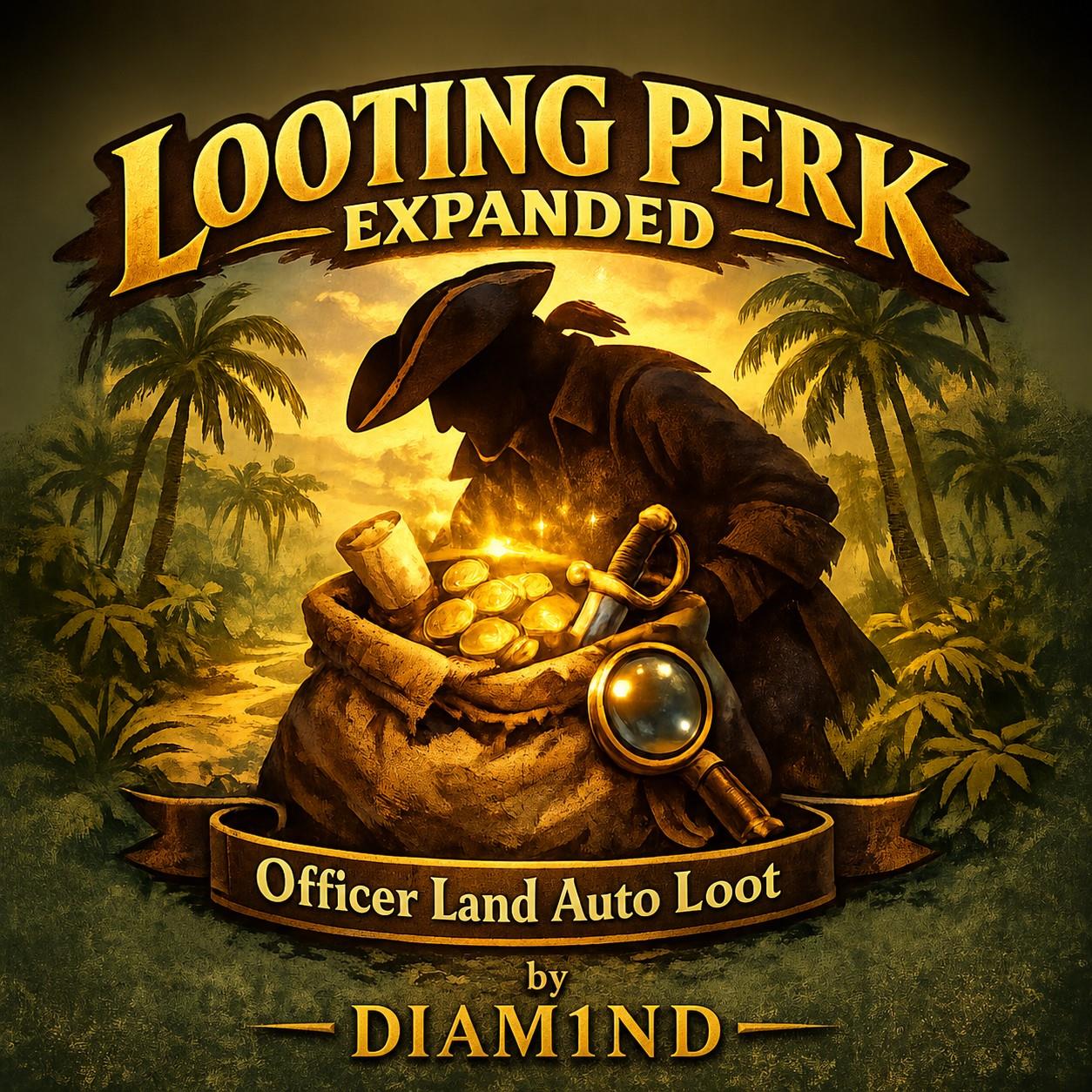 [1.9.0] [Multi-12 lang] Looting Perk Expanded: Officer Land Auto Loot (Автолут врагов  на суше)