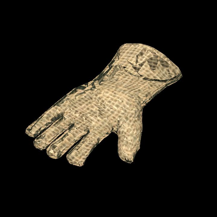 Hessian gloves - lying R