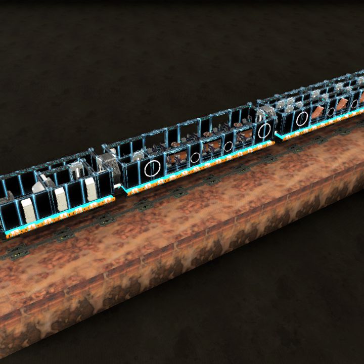 Scifi hover train