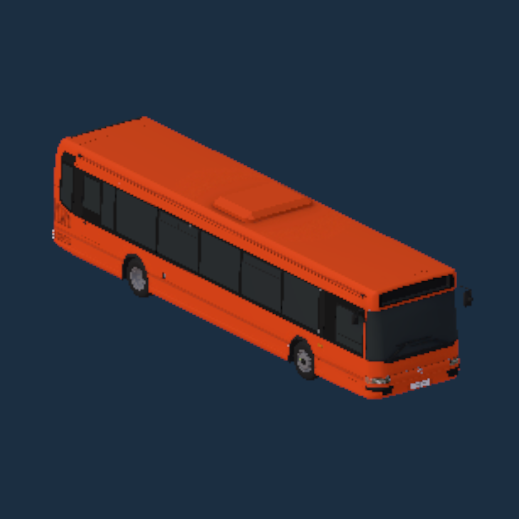 Optare Irisbus Agoraline Norse Park and Ride Red Orange Unbranded