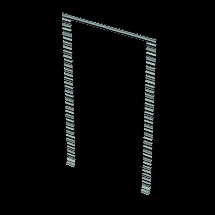 Corrugated wall door #3
