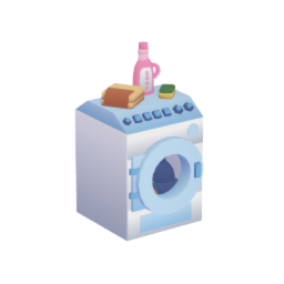 Cluttered Washing Machine