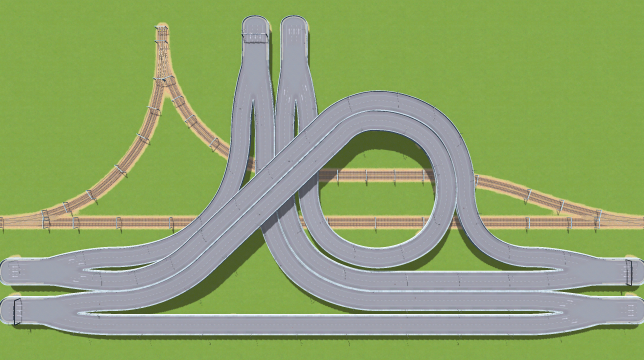 Road-Train Intersection, 3-way, ver2