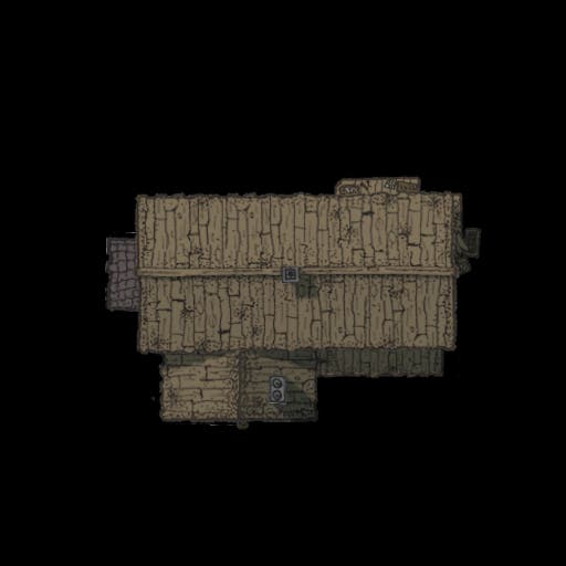 Wooden house colored 5