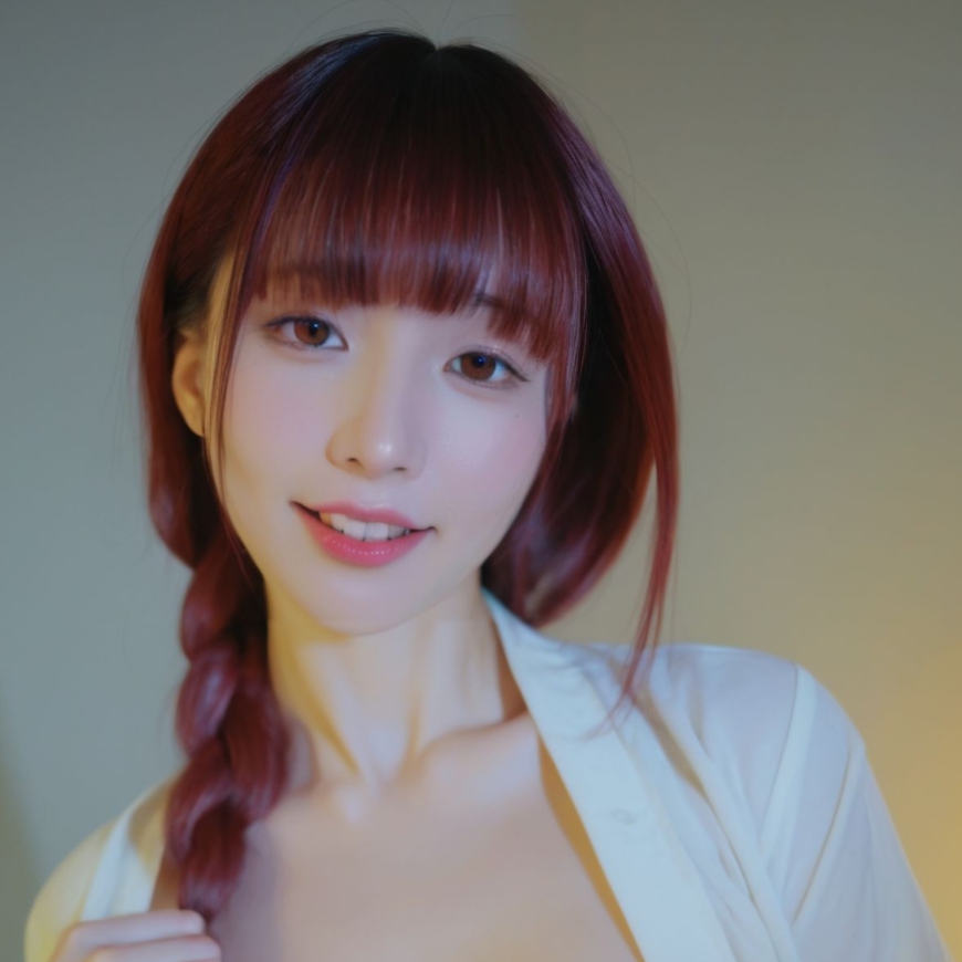白嫩雪乳滑出