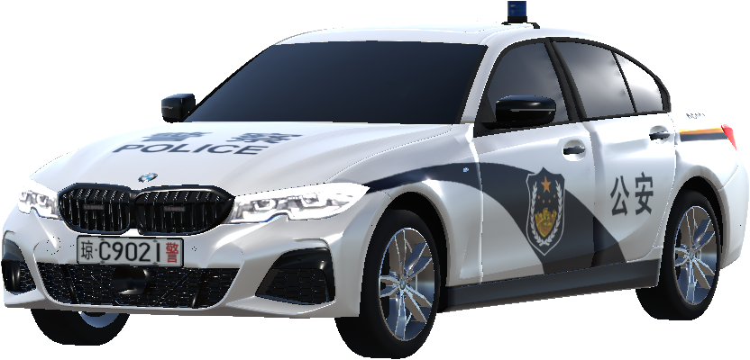 Chinese police car livery