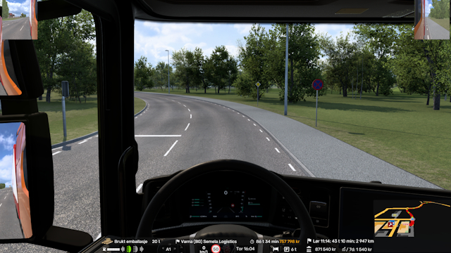 WILL NOT BE UPDATED! Bottom Bar With Map For ETS2 1.60 preview