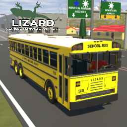 Lizard RoadMaster School Bus Tandem (Pusher)