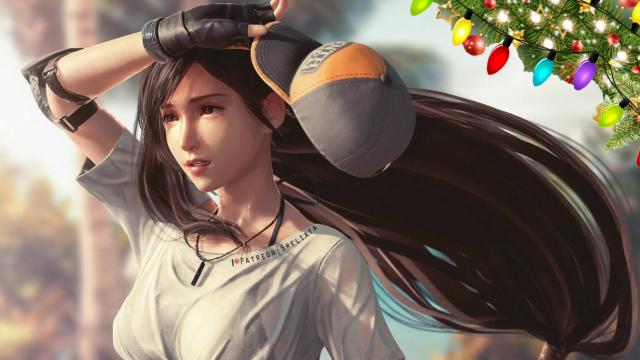 R-18 Tifa Lockhart (Final Fantasy) animated Glow Adrenaline