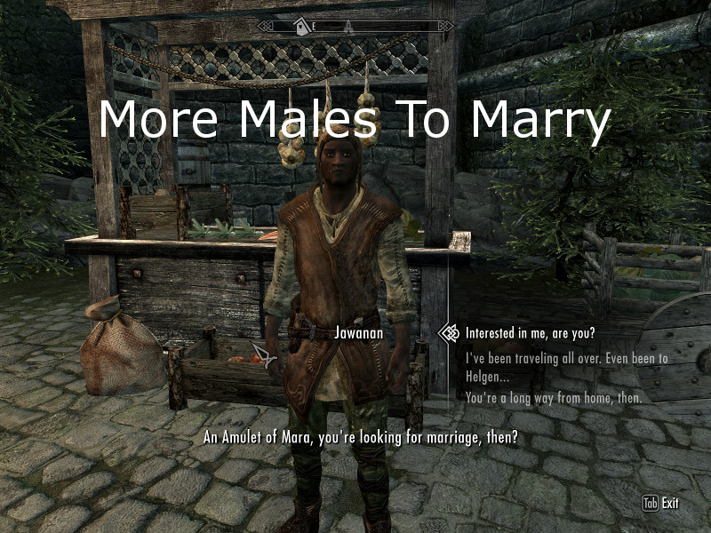 Marriageable Redguard Males