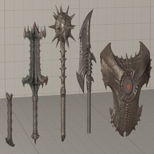 DOOM The Dark Ages Titan Weapons (Props)
