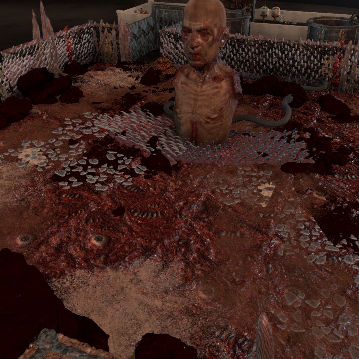 Fleshy boss room