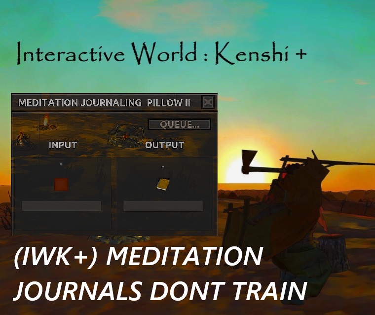 (IWK+) Meditation Journals Don't Train