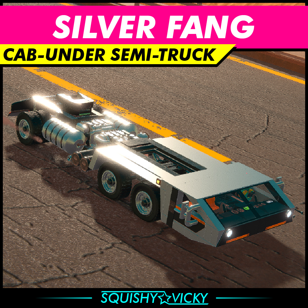 [SQUISHY] Silver Fang - Cab-Under Semi-Truck