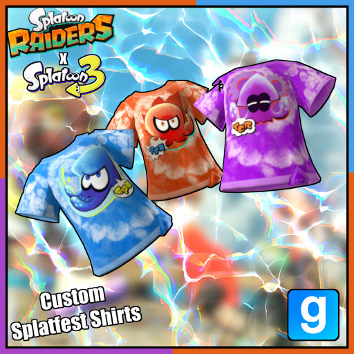 Splatoon 3 x Splatoon Raiders Custome Splatfest Shirts (Speed, Power, Tactics)