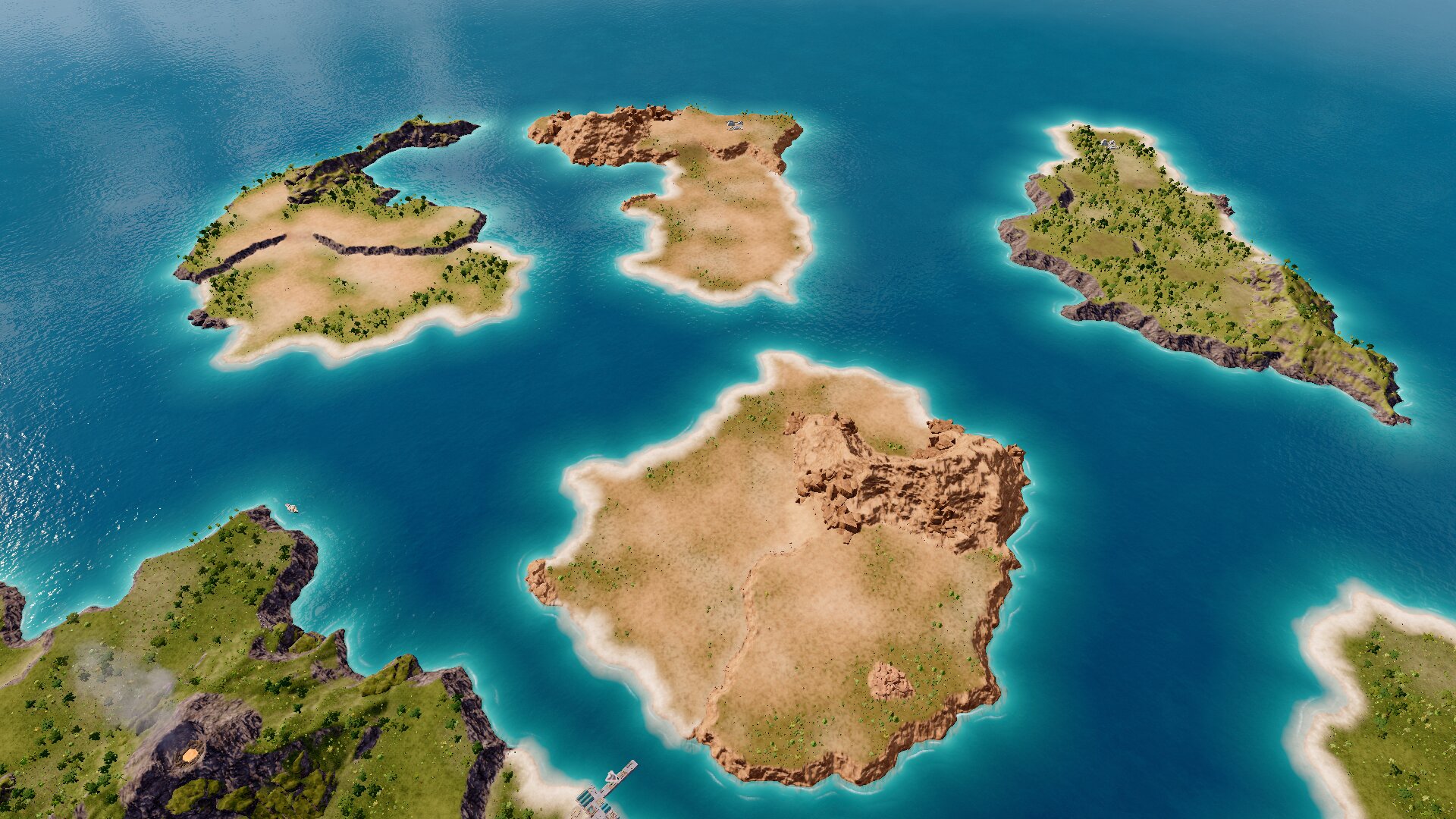 6 Islands huge map high resource and fertility