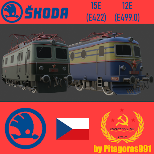 Skoda electric locomotives E422 and E499.0