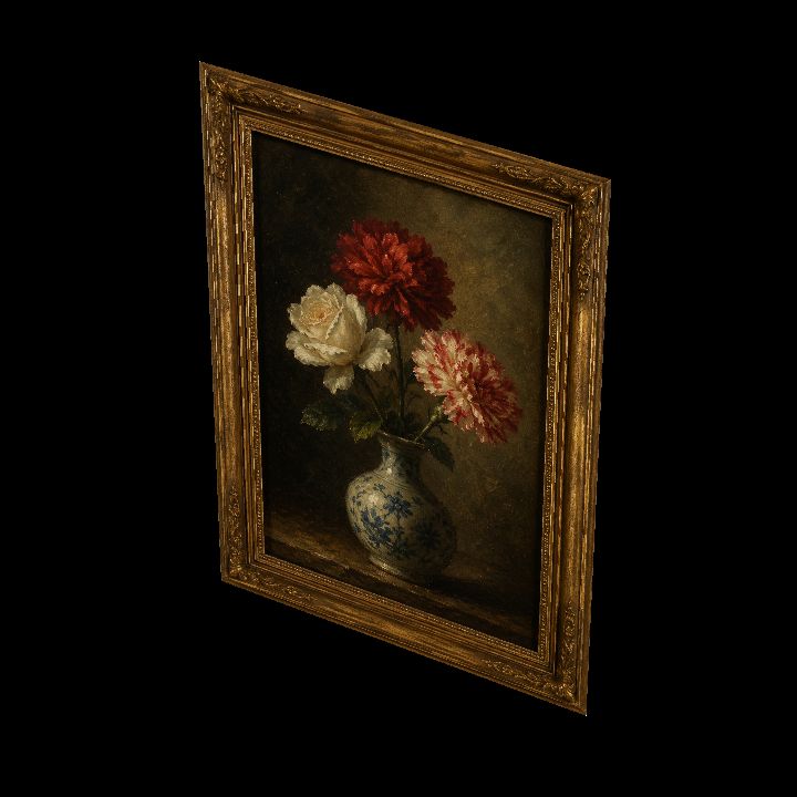 Painting, Three Flower Vase {2D}