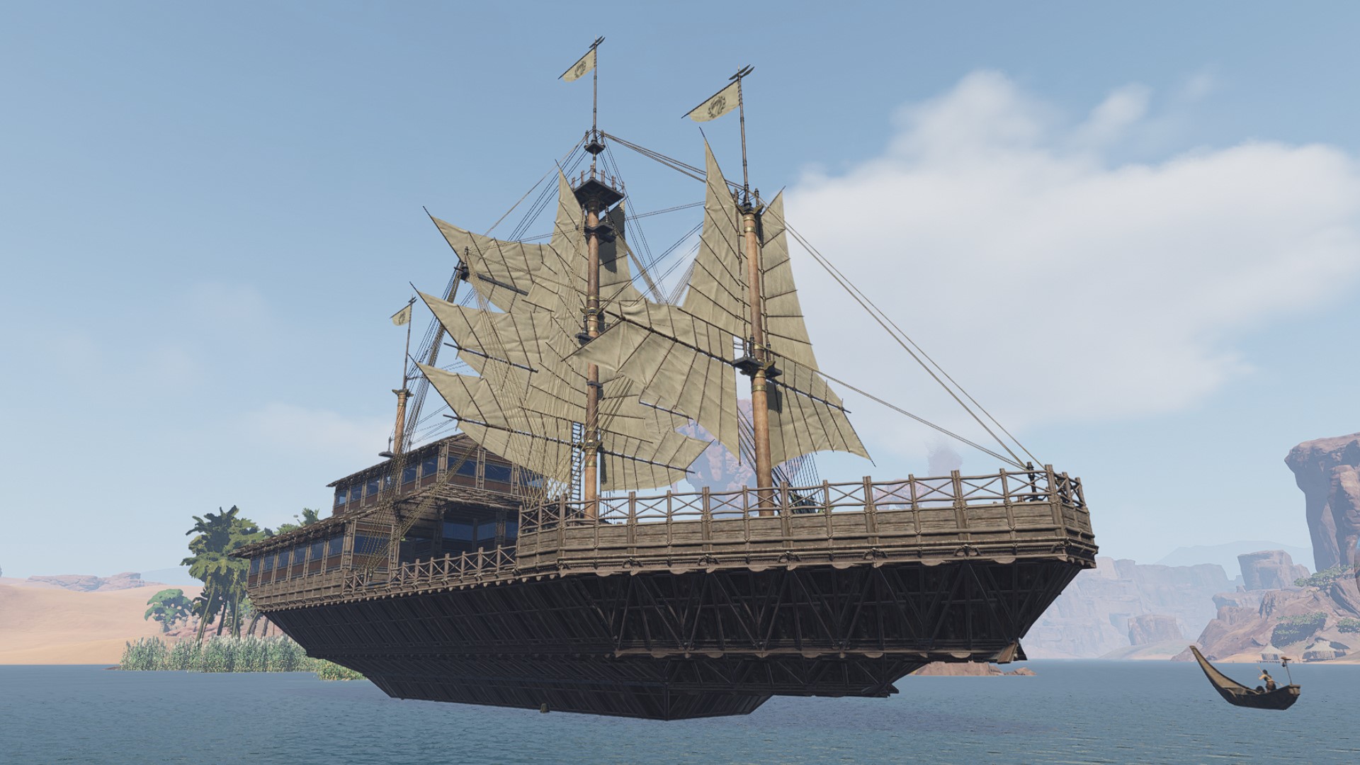 Big Wide Merchant Ship