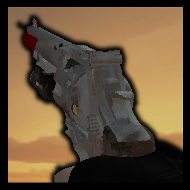 Nightmare-like Remixed R8 Revolver (Silver Serpent)