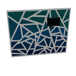 Geometric Wall 2.75m x 3.25m With Wall Mounted TV & Apple TV