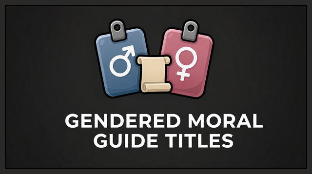 Gendered Moral Guide Titles