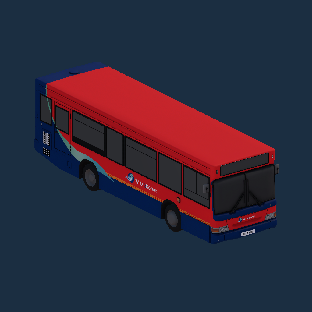 Dennis Dart MPD 8.8m Wilts & Dorset Front Logo