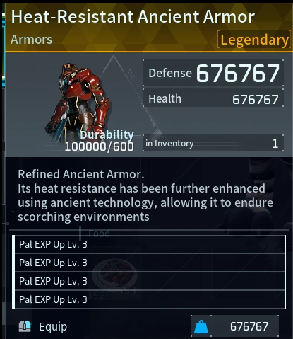 ARMOR and EQUIPMENT STATS CUSTOMIZER