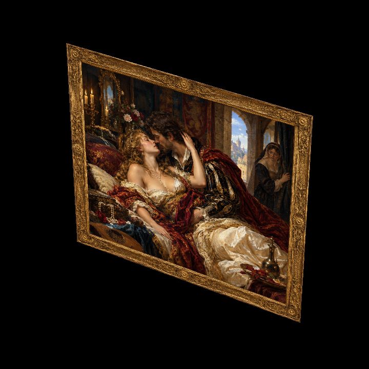 Painting, 7 Deadly Sins: Lust {2D}