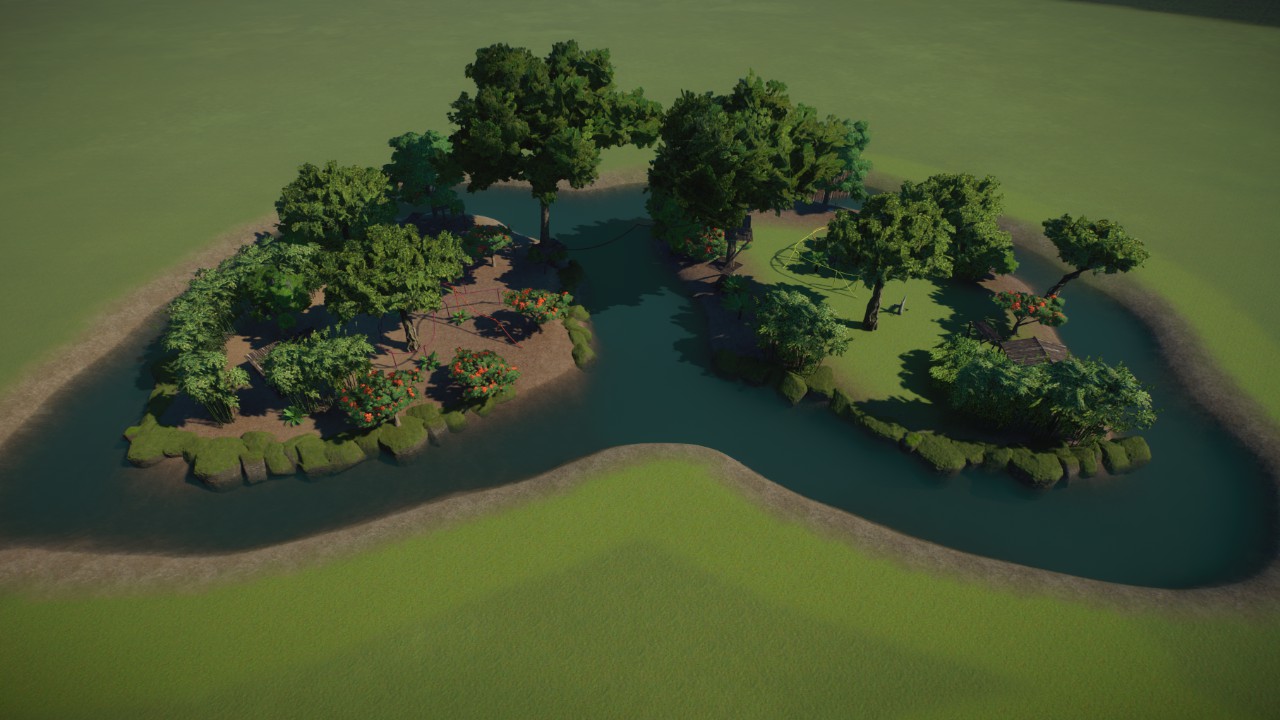 Connected Siamang habitat