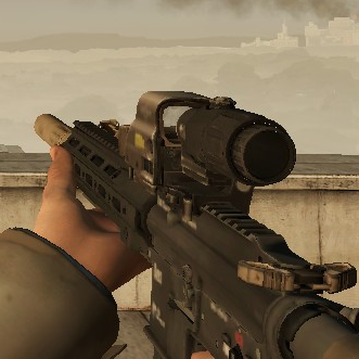 HK416 on Beta-style L4D1 Animations
