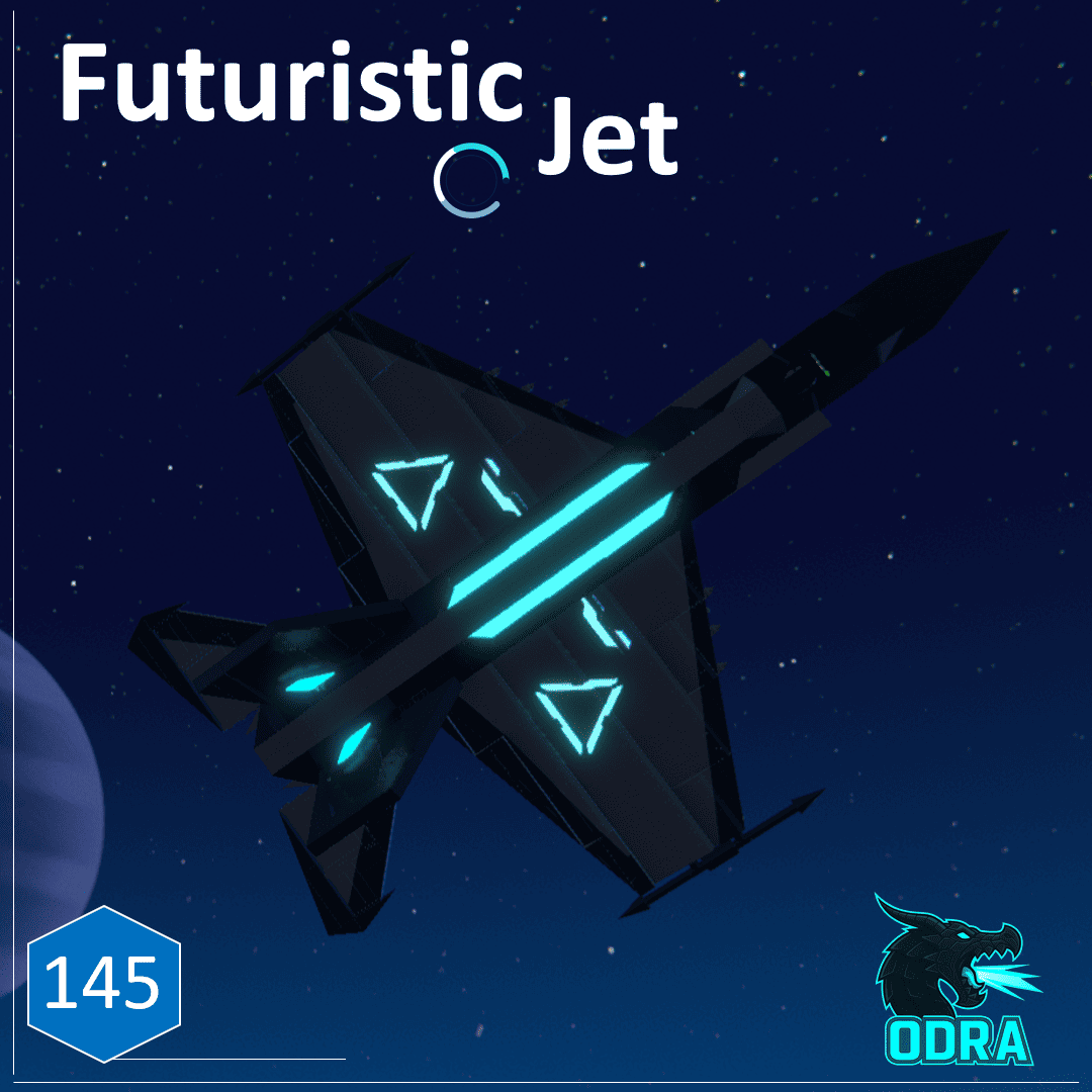 Futuristic jet preview